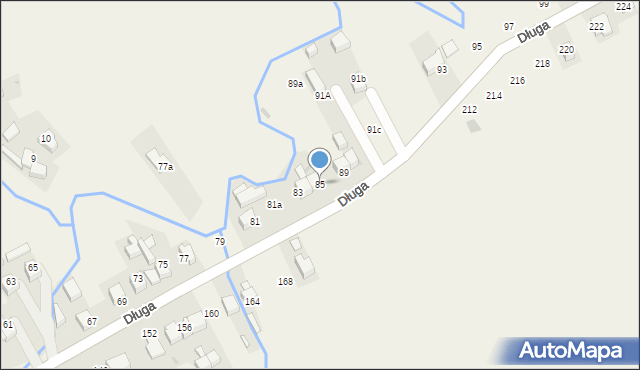 Krempachy, Długa, 85, mapa Krempachy