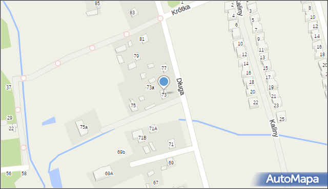 Krępa, Długa, 73, mapa Krępa