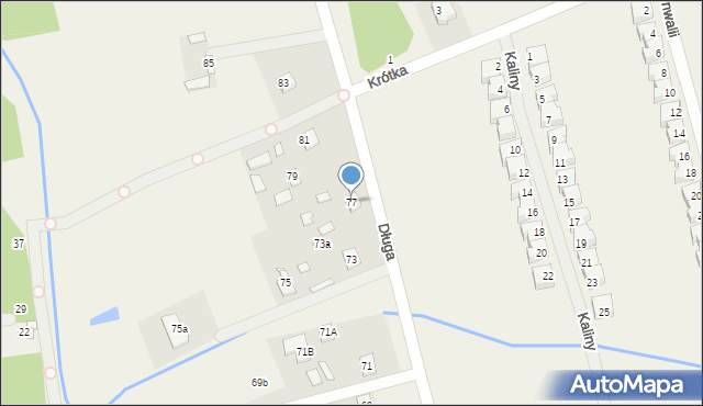 Krępa, Długa, 77, mapa Krępa