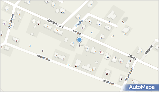Królikowice, Długa, 5, mapa Królikowice