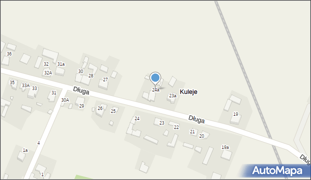 Kuleje, Długa, 24a, mapa Kuleje