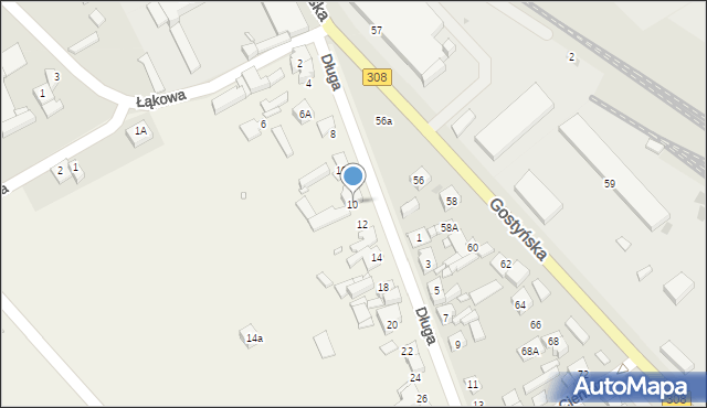 Kurza Góra, Długa, 10, mapa Kurza Góra