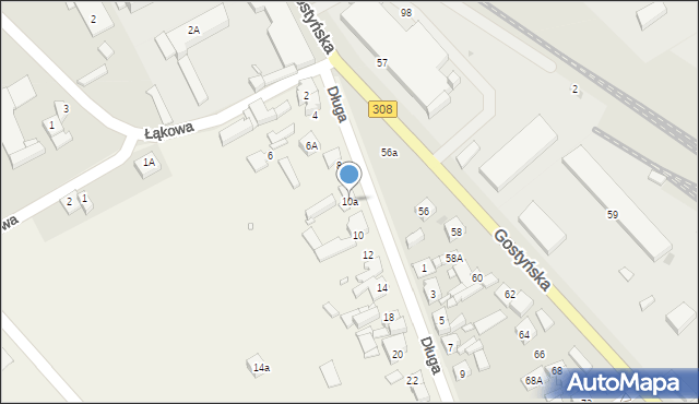 Kurza Góra, Długa, 10a, mapa Kurza Góra