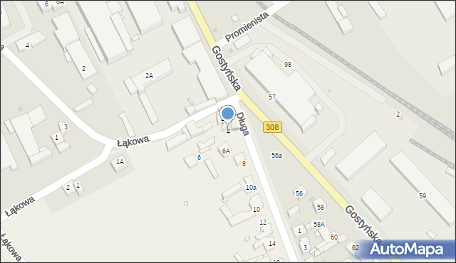 Kurza Góra, Długa, 4, mapa Kurza Góra