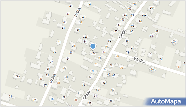 Kwaśniów Górny, Długa, 45a, mapa Kwaśniów Górny