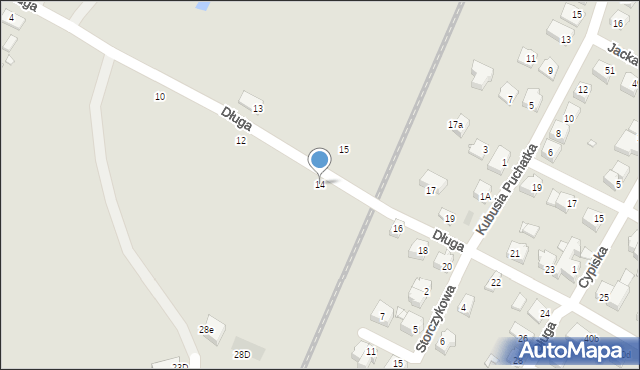 Kwidzyn, Długa, 14, mapa Kwidzyn