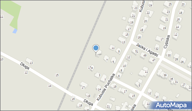 Kwidzyn, Długa, 17b, mapa Kwidzyn