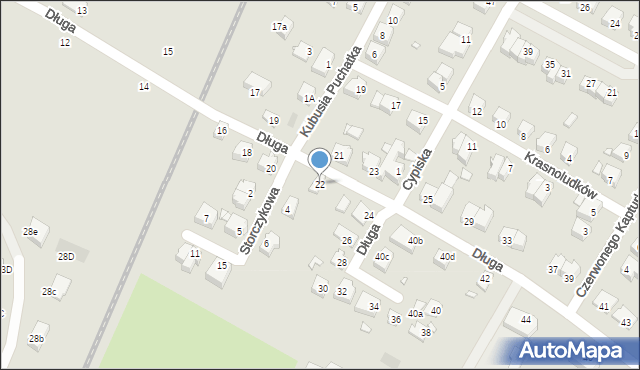 Kwidzyn, Długa, 22, mapa Kwidzyn