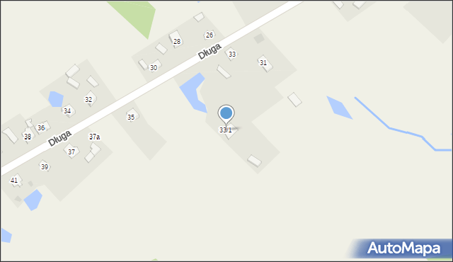 Łąck, Długa, 33/1, mapa Łąck