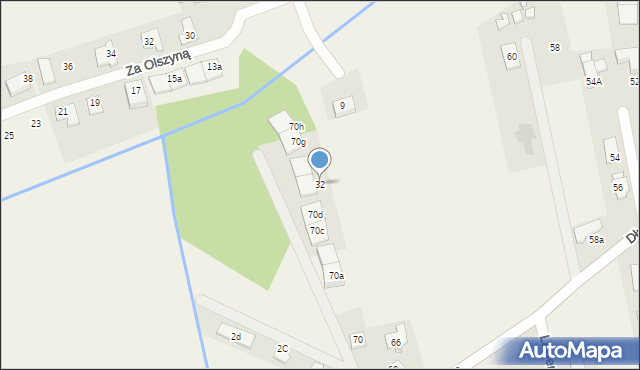 Łady, Długa, 32, mapa Łady