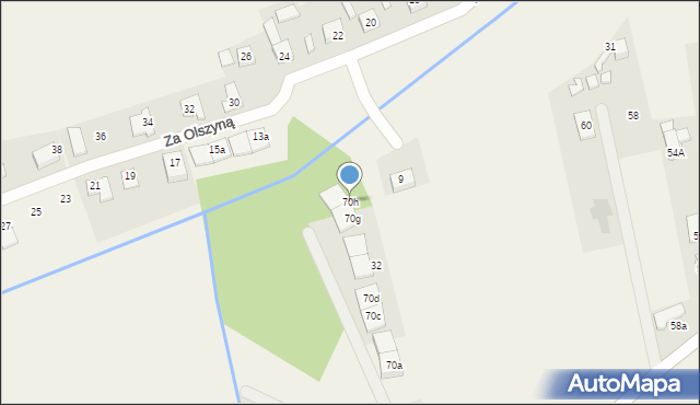 Łady, Długa, 70h, mapa Łady