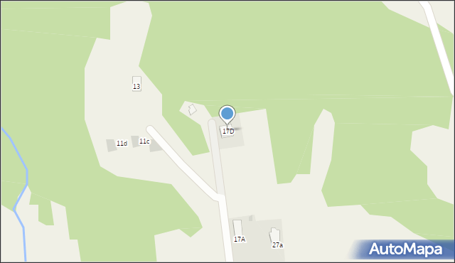 Łapsze Niżne, Długa, 17D, mapa Łapsze Niżne
