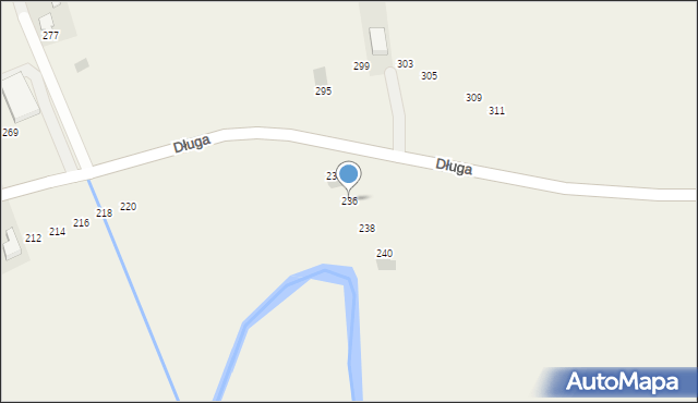 Łapsze Niżne, Długa, 236, mapa Łapsze Niżne