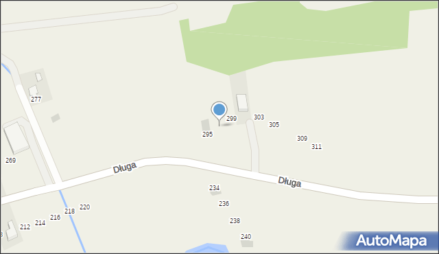 Łapsze Niżne, Długa, 297, mapa Łapsze Niżne
