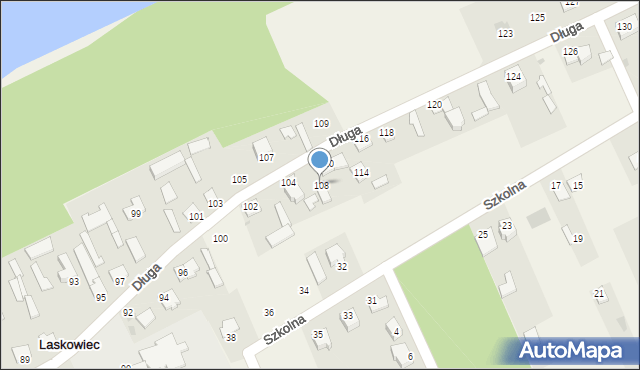 Laskowiec, Długa, 108, mapa Laskowiec