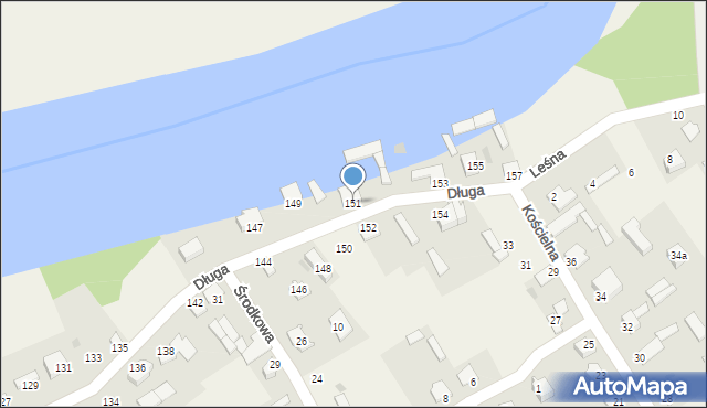 Laskowiec, Długa, 151, mapa Laskowiec