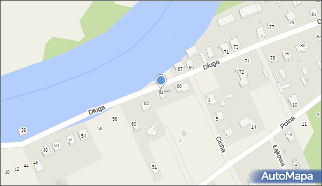 Laskowiec, Długa, 64, mapa Laskowiec