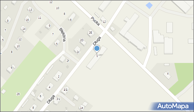 Łebcz, Długa, 1, mapa Łebcz