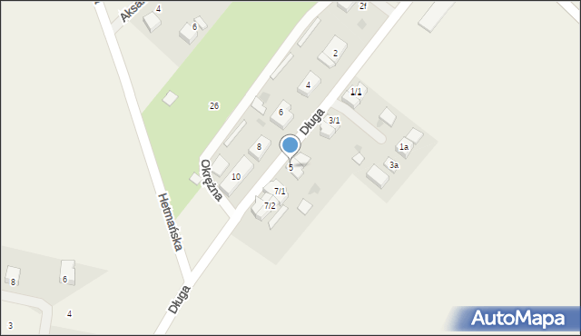 Łebcz, Długa, 5, mapa Łebcz