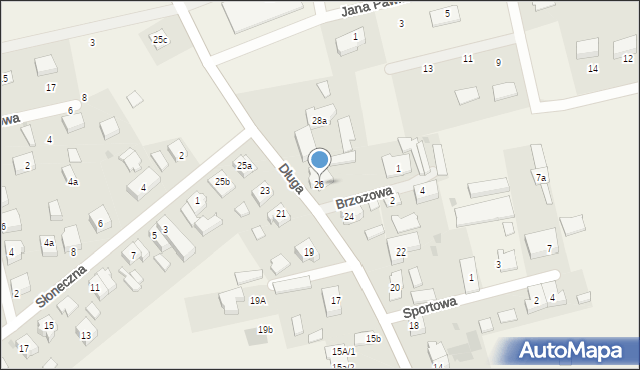 Łęczyce, Długa, 26, mapa Łęczyce