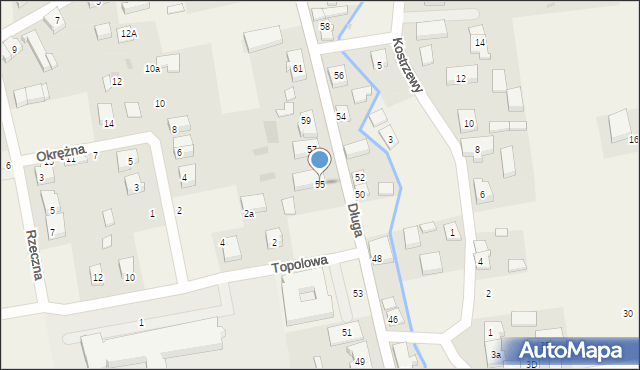 Łęczyce, Długa, 55, mapa Łęczyce