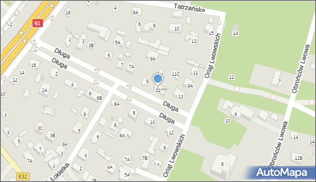 Legionowo, Długa, 11, mapa Legionowo