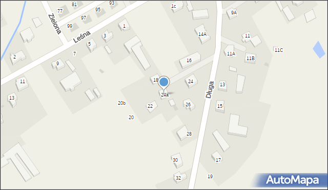 Łęgowo, Długa, 24a, mapa Łęgowo