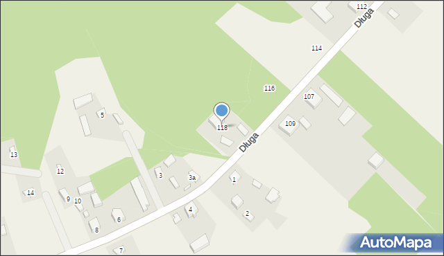 Lindów, Długa, 118, mapa Lindów