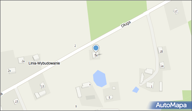 Linia, Długa, 5a, mapa Linia
