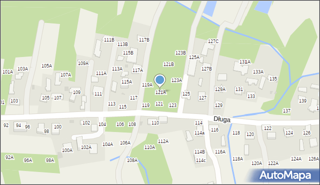 Lisia Góra, Długa, 121A, mapa Lisia Góra