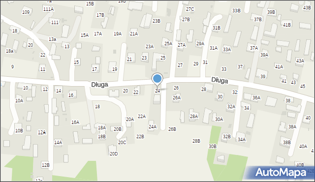 Lisia Góra, Długa, 24, mapa Lisia Góra