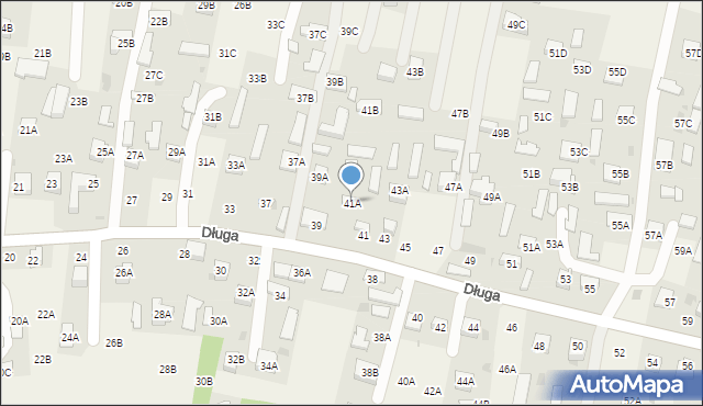 Lisia Góra, Długa, 41A, mapa Lisia Góra