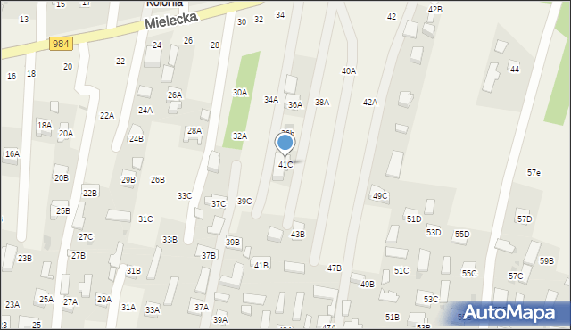 Lisia Góra, Długa, 41C, mapa Lisia Góra