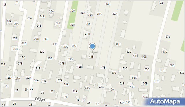 Lisia Góra, Długa, 43C, mapa Lisia Góra