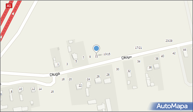 Łochynia, Długa, 11, mapa Łochynia