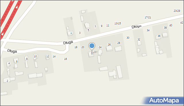 Łochynia, Długa, 22, mapa Łochynia