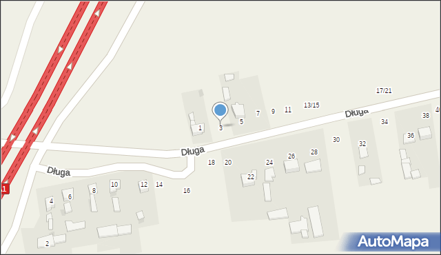 Łochynia, Długa, 3, mapa Łochynia