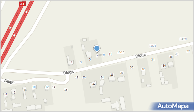 Łochynia, Długa, 7, mapa Łochynia