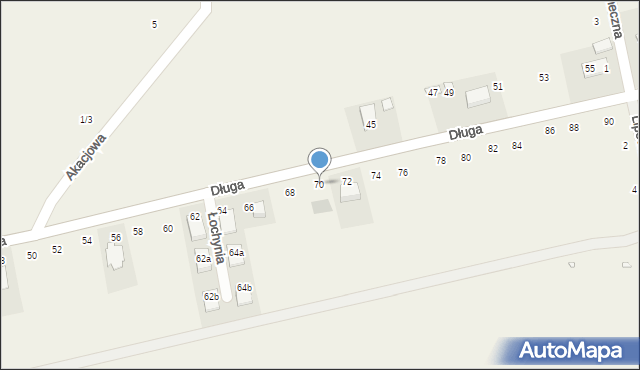 Łochynia, Długa, 70, mapa Łochynia