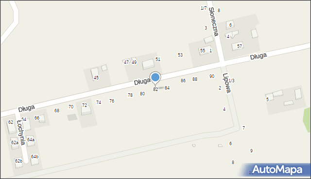 Łochynia, Długa, 82, mapa Łochynia