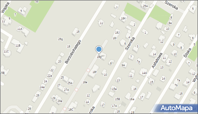 Łomianki, Długa, 18g, mapa Łomianki