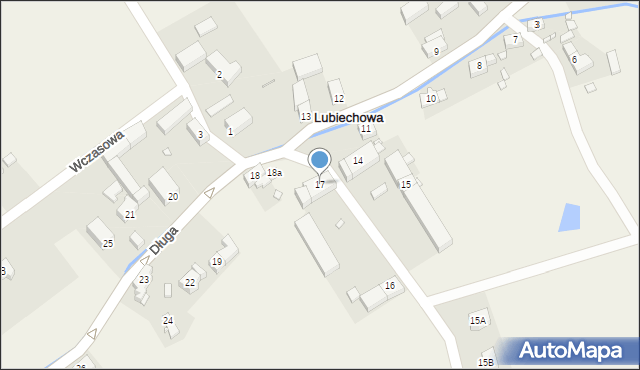 Lubiechowa, Długa, 17, mapa Lubiechowa