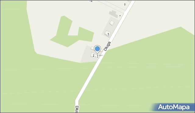 Ludwików, Długa, 1, mapa Ludwików