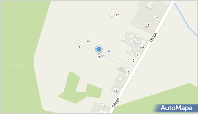 Ludwików, Długa, 7a, mapa Ludwików