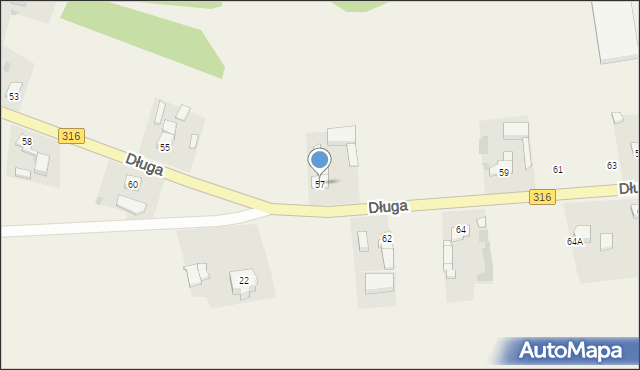 Łupice, Długa, 57, mapa Łupice
