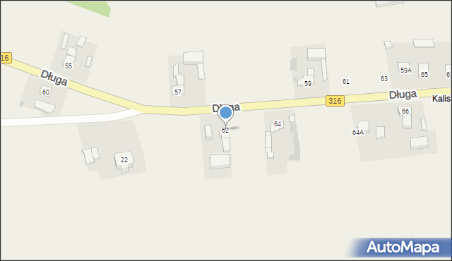 Łupice, Długa, 62, mapa Łupice