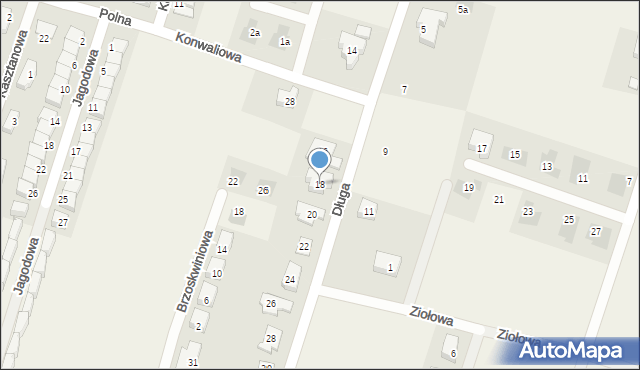 Lutynia, Długa, 18, mapa Lutynia