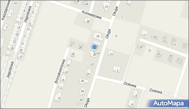 Lutynia, Długa, 20, mapa Lutynia