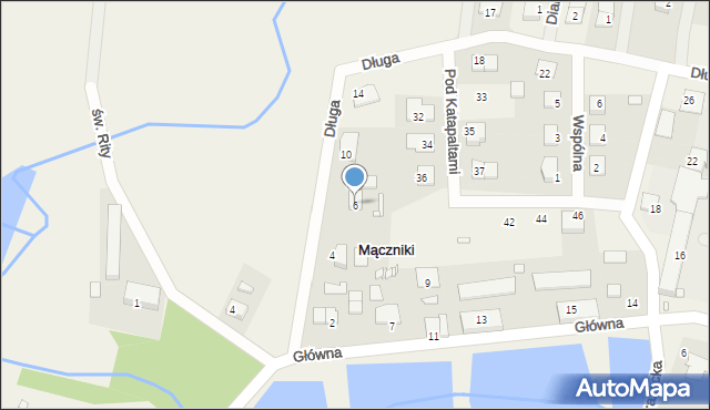 Mączniki, Długa, 6, mapa Mączniki
