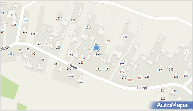 Majdan Górny, Długa, 167, mapa Majdan Górny